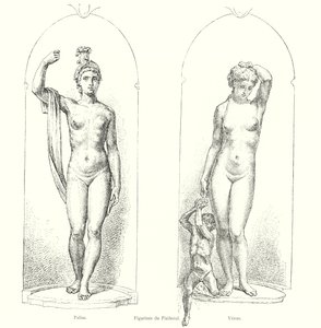 Figuriner du Piedestal, Pallas, Venus (gravyr) av Italian School