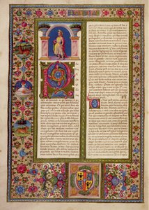 Fol.195v Brev från St. Paul till Cortina, från Borso d