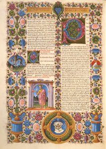 Fol.204v Brev från St. Paul till Kolosserna, från Borso d