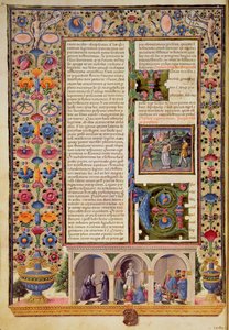 Fol.3v Prolog till profeternas bok (Jesaja), från Borso d