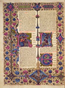Fol.52v Öppning till profeten Baruchs bok, från Borso d