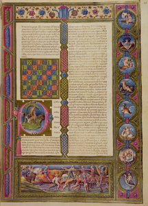 Fol.99r Inledande ord i boken om den judiska, från Borso d