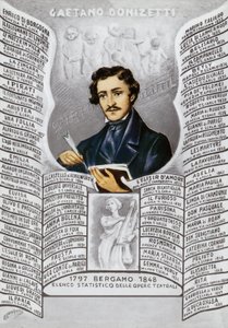 Gaetano Donizetti, italiensk kompositör (1797-1848) av Italian School