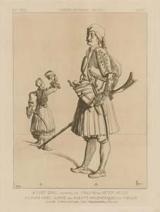 Grekiska dräkter från 1800-talet av Italian School