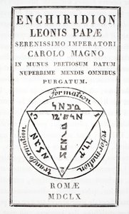Grimoire av påven Leo III av Italian School