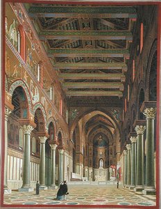 Interiör av Duomo di Monreale, Sicilien av Italian School