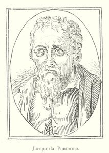 Jacopo da Pontormo (gravyr) av Italian School