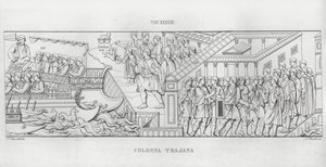 La Colonna Trajana, Trajanus kolumn (gravyr) av Italian School