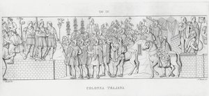 La Colonna Trajana, Trajanus kolumn (gravyr) av Italian School