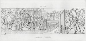 La Colonna Trajana, Trajanus kolumn (gravyr) av Italian School