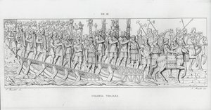 La Colonna Trajana, Trajanus kolumn (gravyr) av Italian School