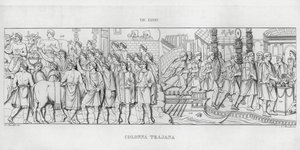 La Colonna Trajana, Trajanus kolumn (gravyr) av Italian School