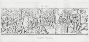 La Colonna Trajana, Trajanus kolumn (gravyr) av Italian School