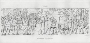 Trajanus kolumn, Trajanus kolumn (gravyr) av Italian School