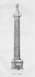 La Colonna Trajana, Trajanus kolumn (gravyr) av Italian School