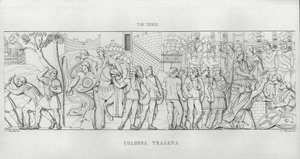 La Colonna Trajana, Trajanus kolumn (gravyr) av Italian School