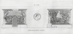 La Colonna Trajana, Trajanus kolumn (gravyr) av Italian School