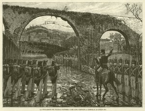 Skjutningen av flaggbröderna och deras följeslagare i Cosenza den 25 juli 1844 (gravyr) av Italian School
