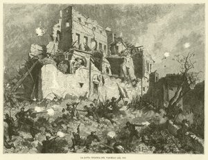 The Titanic Fight of the Vessel (gravyr) av Italian School
