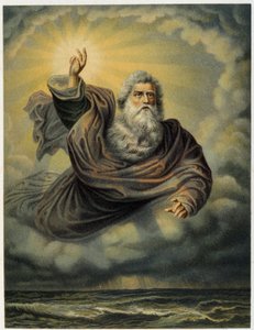Light be made - i "Golden classic Bible: history of divine uppenbaring in the old and in the new striving" ”av Giovanni Ladislao Sykora (vol. 1), översatt av Don Clemente Benetti. (Italiensk bibel) av Italian School