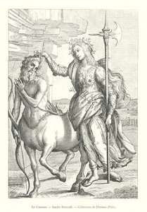 Le Centaure, Sandro Botticelli, Collections de Florence, Pitti (gravyr) av Italian School
