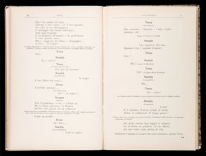 Libretto av Tosca av Giacomo Puccini, Ricordi Edition, Italien av Italian School