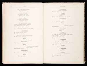 Libretto av Tosca av Giacomo Puccini, Ricordi Edition, Italien av Italian School