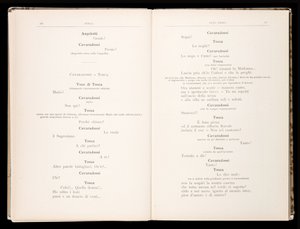 Libretto av Tosca av Giacomo Puccini, Edition Ricordi, Italien av Italian School
