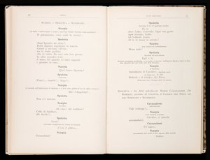 Libretto av Tosca av Giacomo Puccini, Edition Ricordi, Italien av Italian School