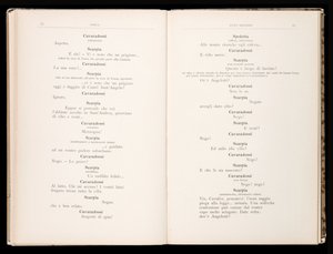 Libretto av Tosca av Giacomo Puccini, Edition Ricordi, Italien av Italian School