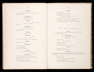 Libretto av Tosca av Giacomo Puccini, Edition Ricordi, Italien av Italian School