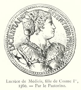 Lucrece de Medici, fille av Cosme Jer av Italian School