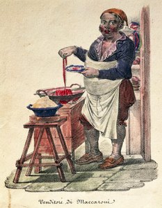 Makaroner säljare, Print, Italien av Italian School
