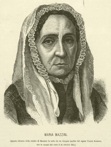 Maria Mazzini (gravyr) av Italian School