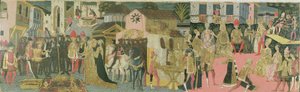 Vigselceremoni målad på cassonepanel, Florentine School, c.1430 av Italian School