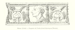 Matteo Civitali, Fragment de Tombe, South Kensington Museum (gravyr) av Italian School
