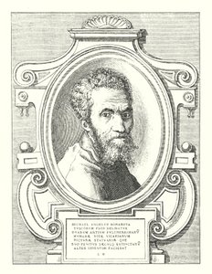 Michael Angelo Bonarota Toskansk blomma Delibatus Två av de vackraste kyrkoherdemålningarna, statyerna och andra uppfinnare som gör för sin djupt utdöda (gravyr) av Italian School