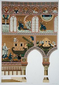 Mosaik från långhuset i Monreale av Italian School