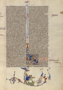 Moses slår vatten från klippan för israeliterna, ca 1250–1262 (tempera och guld på pergament) av Italian School