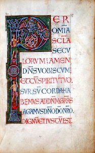 Ms.49. f.4r Historikerad initial 