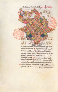 Ms 364 bokstav D (Deus) Initial från Breviary of Monte Cassino av Italian School