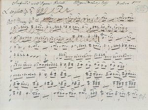 Partitur för Poliuto av Donizetti (bläck på papper) av Italian School