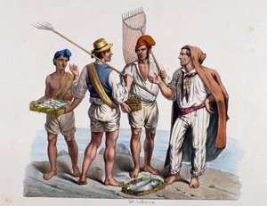 Napolitanska fiskare, Italien av Italian School