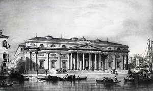 1800-talsprojekt för Venedigs konstakademi, gravyr, Italien 1800-talet av Italian School