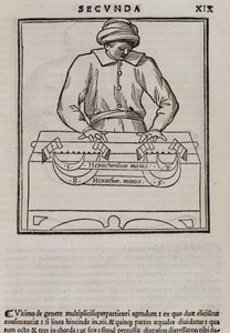 Sida från Musica theorica av Lodovico Fogliani (1475?-1542) (eller Ludovico Foliani) musikteoretiker av Italian School