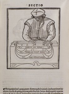 Sida från Musica theorica av Lodovico Fogliani (1475?-1542) (eller Ludovico Foliani) musikteoretiker av Italian School