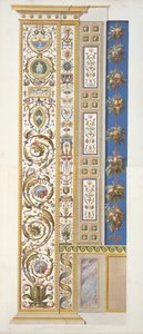 Panel från Raphael Loggia i Vatikanen, från Delle Loggie di Rafaele nel Vaticano, graverad av Giovanni Ottaviani (c.1735-1808), publicerad c.1772-77 (handfärgad gravyr) av Italian School