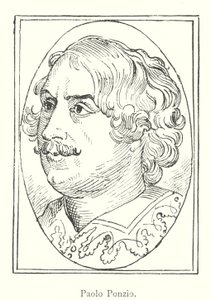 Paolo Ponzio (gravyr) av Italian School