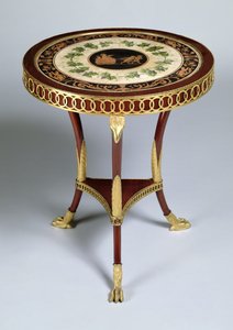 Piedestalbord, 1804-14 (förgyllt trä)