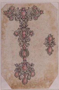Hänge och örhängen från Santini (1600-talet) av Italian School